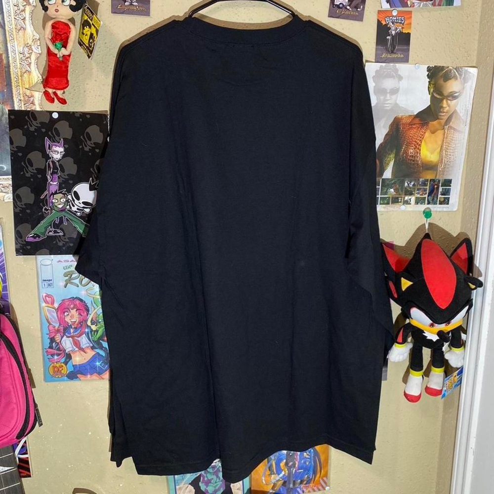 Cyber y2k goth skater grunge emo grim reaper graphic shirt size 2XLRG - Picture 4 of 4